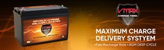 SLR125 VMAX Hi Capacity Solar AGM SLA Battery 12 Volt Deep Cycle RV 125AH VRLA