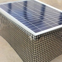 Maporch Solar Panel Bird Guard 50Ft Black Pvc Coated Steel Mesh Critter Prote…