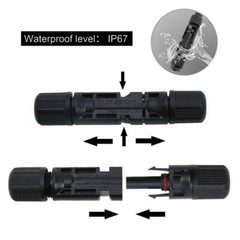 20 Pairs Solar Panel Cable Wire Connectors Kit Male & Female Waterproof Adapter