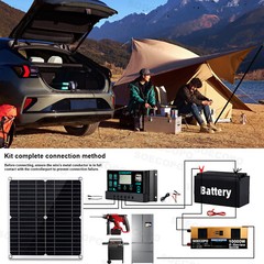 10000W Power Inverter Solar Generator With 300W Solar Panel Home Complete Set
