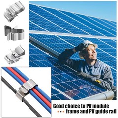 Trailer Frame Stainless Steel Wire Clips 50 Pcs 22.5mm Cable Ties for Trailers