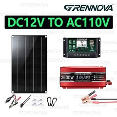 Grennova 2600W Off-Grid Solar System 60A MPPT Inverter Powers