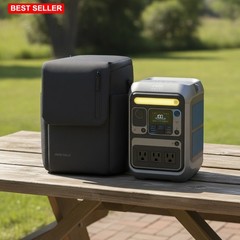 Portable Power Station 288Wh 300W LiFePO4 Backup Battery Travel Charging