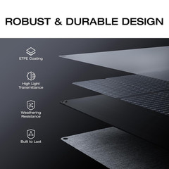 EF ECOFLOW 160 Watt Portable Solar Panel for Power Stations, 25% High Conversion