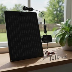 Solar Battery Charger Maintainer, 20W Solar Panel Kit for Dump Trailer Built….