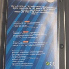 Coleman 1.25 Watt 12 Volt Solar Battery Maintainer New