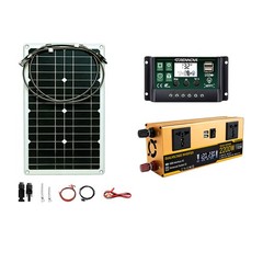 Grennova 2200W All-in-One Solar Starter Kit Mono 80W Panel 12V/24V To 110V/220V
