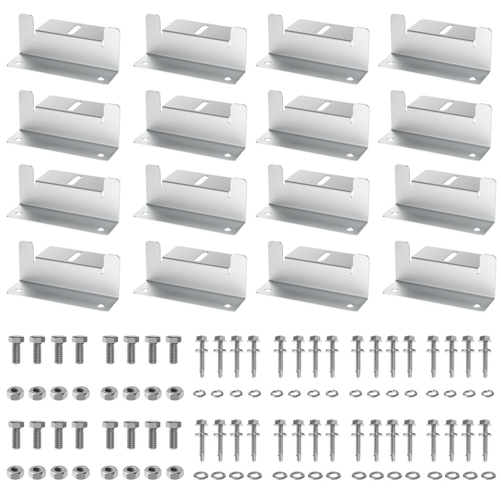 Solar Panel Z Brackets Aluminum Lightweight Corrosion Free RV Trailer Van Yacht