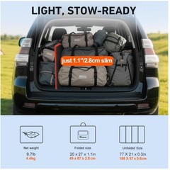 Compact 200W Solar Panel for 12V Batteries | Travel-Friendly