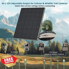 Zivif Solar Panel Trail Camera Charger