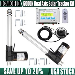 Solar Tracker Dual Axis Complete Kit-6000N 8″ Linear Actuators W/ LCD Controller